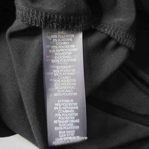 Tommy Hilfiger Dress Womens 10 Black V-Neck Long Sleeve Sheer Flocked A-Line - Picture 13 of 16